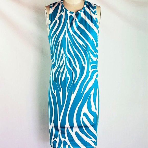 Gianni Versace Versus Zebra Print Tank Dress Size - Picture 2 of 7